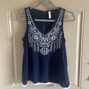 Navy Top - Size Small